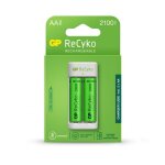 Gp batteries - chargeur usb gp battery avec 2 piles rechargeables aa 1, 5 v 2100 mah incluses Gp batteries - chargeur usb gp battery avec 2 piles rechargeables aa 1, 5 v 2100 mah incluses