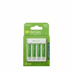 Gp batteries - chargeur usb gp battery avec 4 piles rechargeables 1, 5 v mini aaa 850 mah incluses