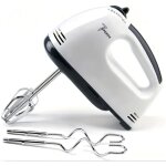 Batteur � main �lectrique - - 7 vitesses - 2 fouets - 2 crochets � p�te