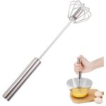 Batteur � main, fouet semi - automatique en acier inoxydable, batteur � ?ufs semi - automatique rotatif, ...