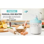 Batteurs manuels et fouets a main, 1200 ml m�langeur fouet oeufs et s�parateurs cr�me oeufs manuel fouet ...