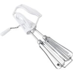 Batteur � oeuf rotatif manuel en acier inoxydable, fouet � lait et m�langeur de cuisine