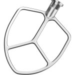 Batteur plat, compatible avec les batteurs sur socle  bol relevable kitchenaid de 5 6 litres, palette ...