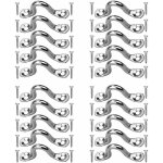 Bazywtyh - 20 pices plaque oeillet acier inoxydable, boucles de pont pour kayaks pontet inox, forme ...
