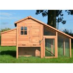 Bb - loisir - poulailler en bois 2 / 5 poules 190x62x114 cm modele 144 confort