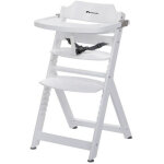 Bbc timba chaise haute �volutive blanc bois robuste
