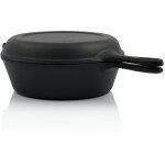 Casserole en fonte 3, 5 litres - noir marmite en fonte, rtissoire - bbq - toro