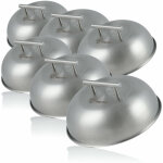 Cloche chauffante en acier inoxydable (6 pi�ces) � 23 cm d�me pour hamburger - bbq - toro