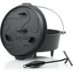 Dutch oven do6p 7, 3 litres premium marmite en fonte - bbq - toro