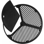 Bbq - toro - ensemble plancha en fonte avec grille et plaque de gril  54, 5 cm