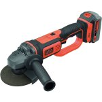 Bcg720m1 - qw meuleuse d'angle batterie lithium 18v 4ah - 115 / 125 mm black decker