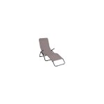 Beach and garden design - lit inclinable en acier pasha