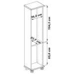 Beaux meubles pas chers - bibliothèque chêne rustique1 porte vitrée gauche 6 niches 44, 2 x182, 2 x 33 ... Beaux meubles pas chers - bibliothèque chêne rustique1 porte vitrée gauche 6 niches 44, 2 x182, 2 x 33 ...