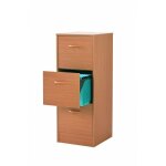 Classeur 3 tiroirs pour 75 dossiers suspendus 41, 4 x 108, 4 x 44 cm - coloris: hêtre Classeur 3 tiroirs pour 75 dossiers suspendus 41, 4 x 108, 4 x 44 cm - coloris: hêtre