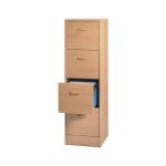 Classeur 4 tiroirs pour 100 dossiers suspendus l 41, 4 h 140, 4 p 44 cm - coloris: htre