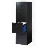 Classeur 4 tiroirs pour 100 dossiers suspendus l 41, 4 h 140, 4 p 44 cm - coloris: noir