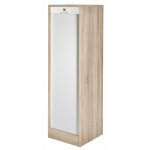 Classeur à rideau 8 tablettes 1 kit dossiers serrure l 41, 4 h 140, 4 p 44 cm - coloris: chêne + rideau ... Classeur à rideau 8 tablettes 1 kit dossiers serrure l 41, 4 h 140, 4 p 44 cm - coloris: chêne + rideau ...