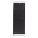 Beaux meubles pas chers - classeur à rideau h103 cm blanc et noir Beaux meubles pas chers - classeur à rideau h103 cm blanc et noir