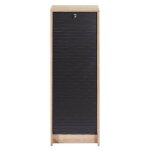 Beaux meubles pas chers - classeur à rideau h103 cm chêne et noir Beaux meubles pas chers - classeur à rideau h103 cm chêne et noir