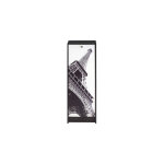 Beaux meubles pas chers - classeur à rideau h103 cm noir et décor paris Beaux meubles pas chers - classeur à rideau h103 cm noir et décor paris