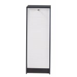 Beaux meubles pas chers - classeur à rideau h103 cm noir et blanc Beaux meubles pas chers - classeur à rideau h103 cm noir et blanc