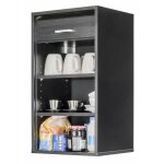 Beaux meubles pas chers - meuble haut de cuisine à rideau 40x35x72 cm noir - cook Beaux meubles pas chers - meuble haut de cuisine à rideau 40x35x72 cm noir - cook