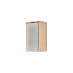 Beaux meubles pas chers - meuble haut de cuisine  rideau 40 cm chne imprim gris - cook