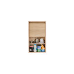 Beaux meubles pas chers - meuble haut de cuisine  rideau 40x35x72 cm chne - cook