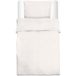 Lot de 1 housses de couette + 1 taie d'oreiller blanc, 200x135 cm - beautissu