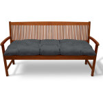 Coussin pour banc de jardin flair bk graphite, 100x50x10 cm - beautissu