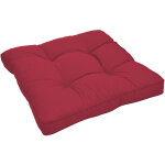 Coussin lounge xluna rouge, 60x60 cm - beautissu