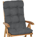 Matelas coussin pour chaise fauteuil de jardin flair hl graphite - beautissu