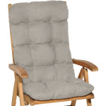 Matelas coussin pour chaise fauteuil de jardin flair hl gris clair - beautissu