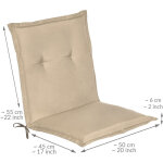 Matelas coussin pour chaise fauteuil de jardin terrasse loft nl nature - beautissu