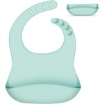 B�b� bavoir silicone souple bavette en silicone bavoir plastique fille garon ajustable bavoir silicone ...