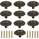 Bebusingoto 10 pices poignee de meuble vintage boutons de porte de placard poigne tiroir laiton pour ...