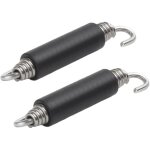 Bebusingoto 2 pi�ces 85 mm acier inoxydable ressorts de pot d?�chappement pour moto, ressorts de tuyaux ...