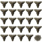 Bebusingoto 24 pi�ces de protection d'angle de meuble antique de 25 mm, protection d'angle vintage en ...