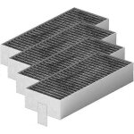 Bebusingoto lot de 4 filtres  charbon actif pour hotte aspirante siemens hz9vrcr0 17004796 / bosch hez9vrcr0 ...