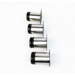 Bebusingoto 4 pieds d'armoire en acier inoxydable pour cuisine, plan de travail, meuble, bar � petit ...