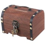 Bebusingoto bote de rangement de trsors vintage, tirelire organisateur, bote d'pargne avec serrure ...