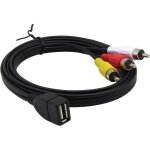 Bebusingoto câble usb vers 3rca, usb 2. 0 femelle type a vers 3 prises rca mâle, câble adaptateur audio ... Bebusingoto câble usb vers 3rca, usb 2. 0 femelle type a vers 3 prises rca mâle, câble adaptateur audio ...