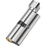 Bebusingoto cylindre de serrure � bouton en m�tal argent� avec 3 cl�s, longueur 7 cm x largeur 2, 8 cm, ...