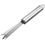 Bebusingoto �plucheur graines en forme de v en acier inoxydable - 1 �plucheur pour les yeux - pelle pour ...