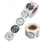 Bebusingoto �tiquette autocollante autocollante pour scellage d'enveloppe, 2 rouleaux / 1000 pi�ces