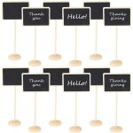 Bebusingoto �tiquettes de tableau noir mini tableaux noirs panneaux, lot de 12 petits tableaux noirs ...