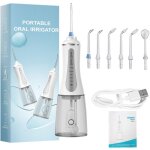 Bebusingoto irrigateur oral électrique portable, réservoir d'eau de 350ml, 6 modes de nettoyage réglables, ... Bebusingoto irrigateur oral électrique portable, réservoir d'eau de 350ml, 6 modes de nettoyage réglables, ...