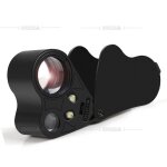 Bebusingoto loupe de bijoutier illuminée 30x 60x, loupe de bijoux pliable pour pierres précieuses, bijoux, ... Bebusingoto loupe de bijoutier illuminée 30x 60x, loupe de bijoux pliable pour pierres précieuses, bijoux, ...