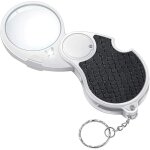 Bebusingoto loupe �clair�e, loupe �clair�e, loupe de poche 5x, petite loupe �clair�e pliante �clair�e ...