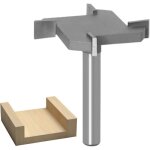 Bebusingoto mche de routeur de surface de spoiler, 4 ailes, mches de rabotage d'aplatissement de dalle ...